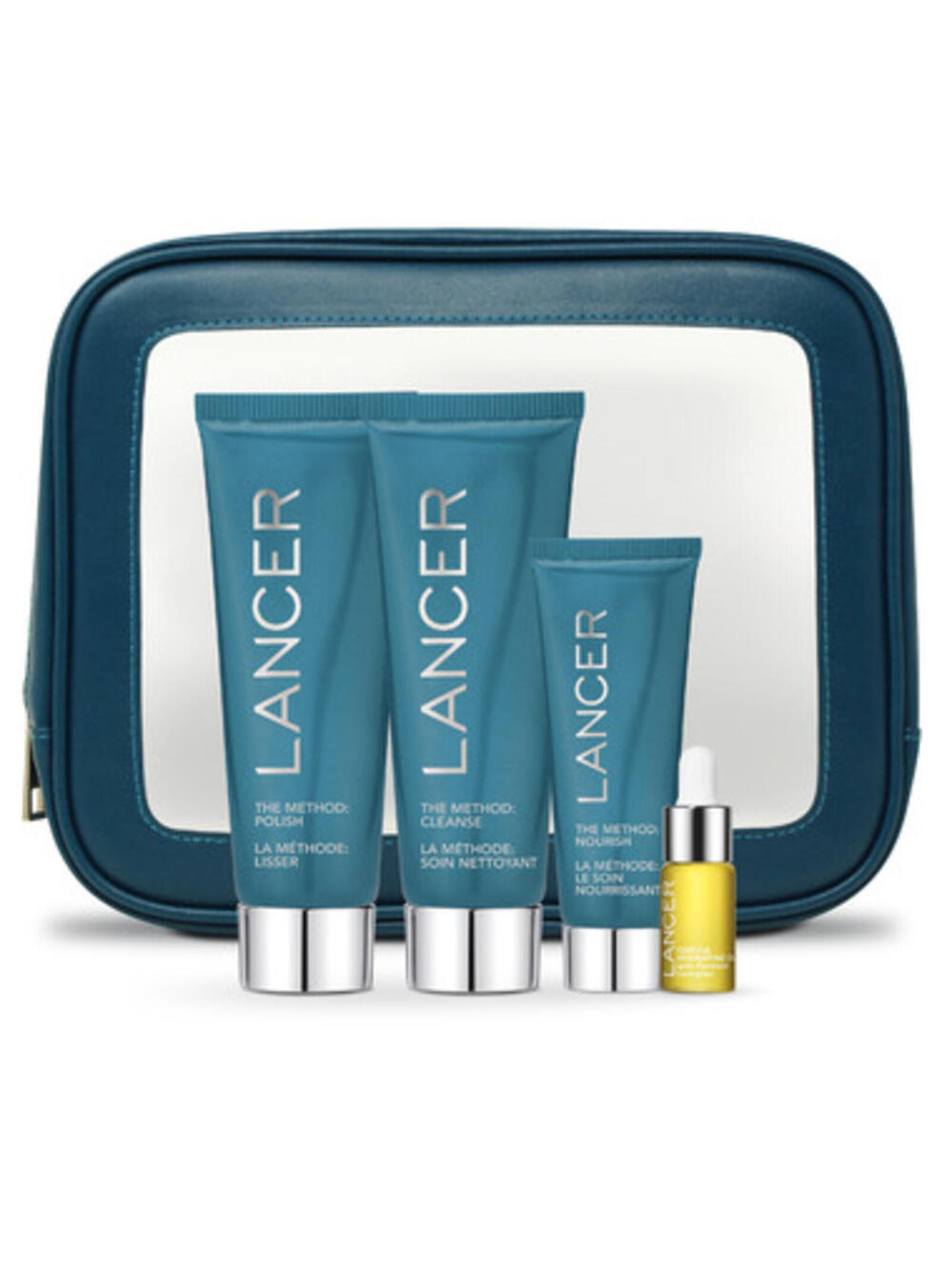 Lancer Skincare Method 3 Step Intro Kit Polish Cleanse Nourish Oil Set New